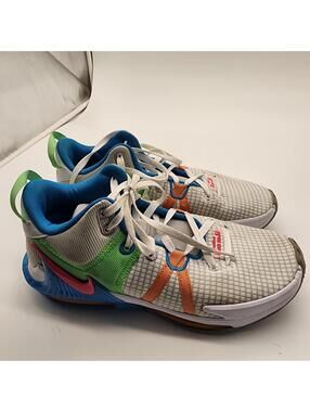 Nike LeBron Witness 7 basketball shoe Grey Fog Multi-Color sneakers 10